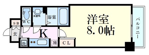 ディームス江坂の物件間取画像